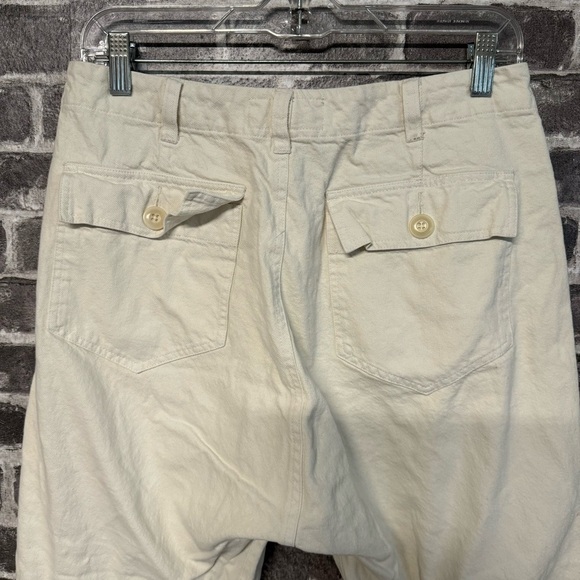 The Great cropped pants cream frayed hem - Picture 7 of 10